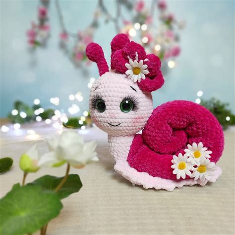 Plush Snail Amigurumi Crochet Pattern Etsy