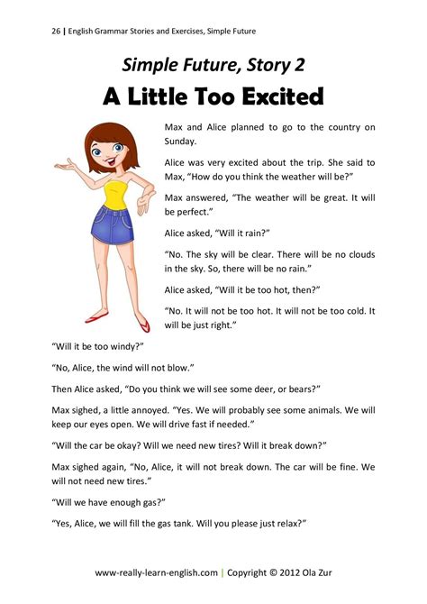 Stories and Exercises to Practice the Simple Tenses – Really Learn English