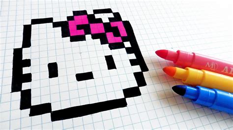 Handmade Pixel Art How To Draw Hello Kitty Pixelart