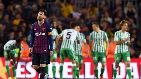 Barcelona 3 4 Real Betis Lionel Messi Double In Vain As Barca Lose