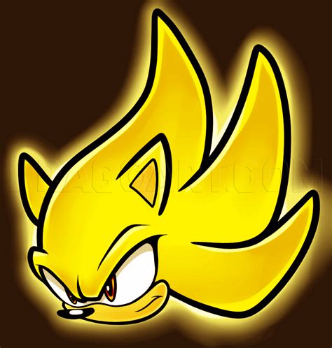 How To Draw Super Sonic Easy Step By Step Drawing Guide By Dawn