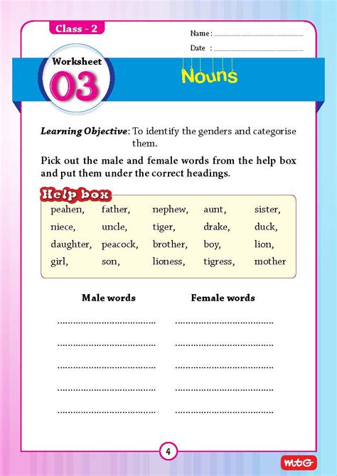 51 English Grammar Worksheets Class 2 Instant Downloadable — Db