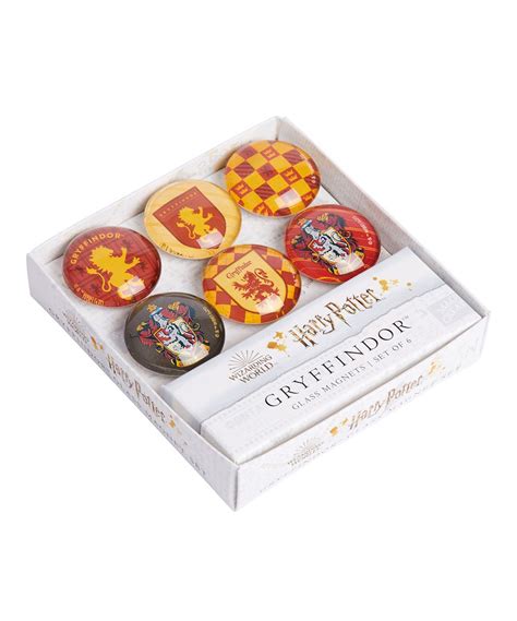 Harry Potter Gryffindor Glass Magnet Set Of Six Show Off Your Harry