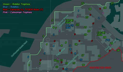 You want to look at the north side of the southern most piece which will have a giant poster for the flying graysons cancelled. Steam Community :: Guide :: The Riddler's Secrets Map for Arkham City