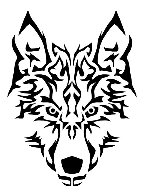 Tribal Wolf Vector At Getdrawings Free Download
