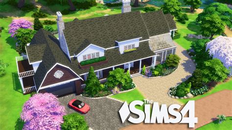 The Sims 4 The Base Game Mansion House Build Youtube
