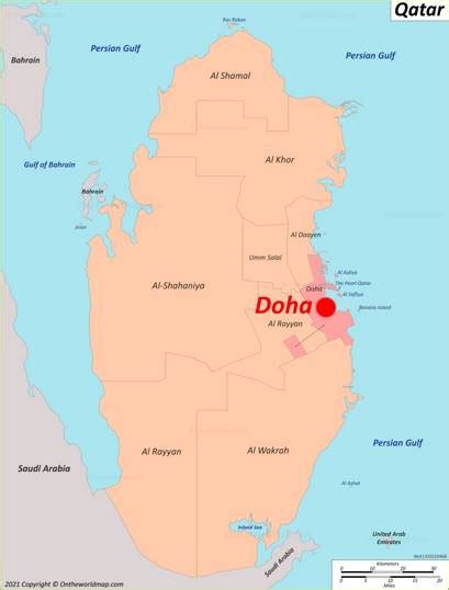 Doha Map Qatar Detailed Maps Of Doha