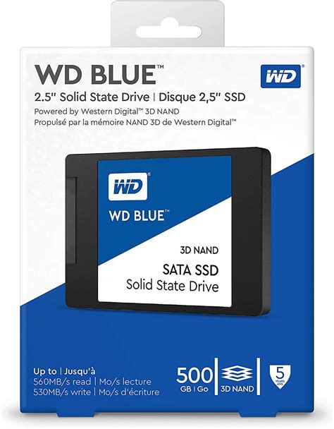 Wd Blue 500gb 3d Nand Dahili Pc Ssd Sata Iii 6 Gbs 25 Inch7mm