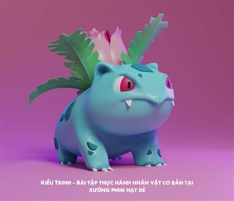 Ivysaur Pokémon Finished Projects Blender Artists Community