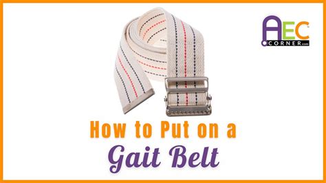 How To Apply A Gait Belt Youtube