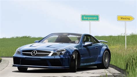 Mercedes Sl Amg Black Series On Countryside Roads Assetto Corsa