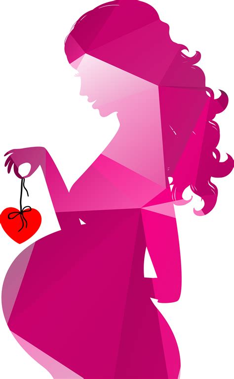 Silhouette Pregnancy Royalty Free Clip Art Colorful Geometric