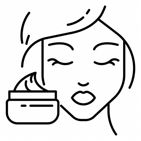 Beauty Cosmetics Cream Face Makeup Moisturizer Skincare Icon