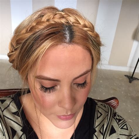 Braided Headband Updo · How To Style A Crown Braid