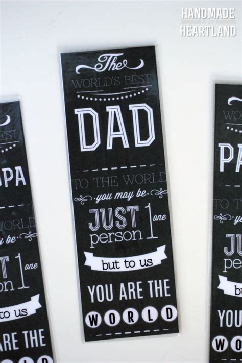Worlds Best Dad Free Printable Bookmarks Great Fathers Day T Idea