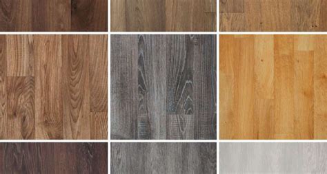 Wood Plank Grain Effect Vinyl Flooring Quality Lino Lentine Marine