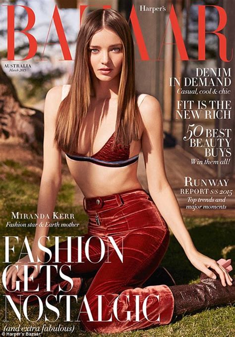 Miranda Kerr Flaunts Cleavage And Incredibly Toned Stomach On Harper S