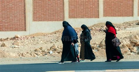 Egypt Marsa Alam February 24 2019 Silhouettes Of Women In Veils