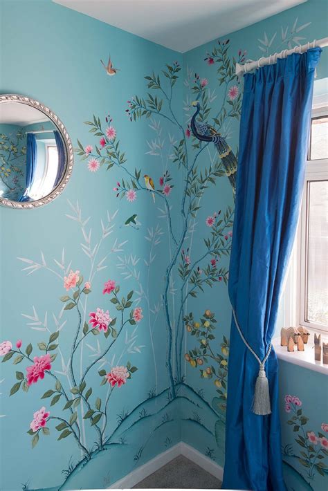 Turquoise Chinoiserie Nursery Projects Diane Hill Hand Painted
