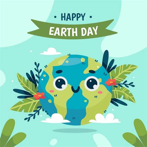 Premium Vector Flat Illustration For Earth Day Celebration