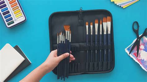 The Ultimate Watercolor Paint Brush Set By Mozart Supplies 🖌 Youtube