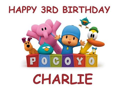 It also has many other features you might enjoy, all of which are listed below Great Pocoyo Birthday Personalized with your name by ...