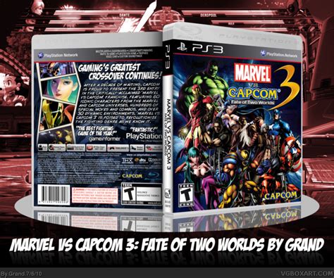 Marvel Vs Capcom 3 Fate Of Two Worlds Playstation 3 Box