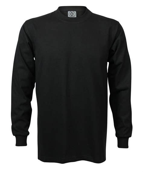 Black Premium Heavyweight Long Sleeve T Shirt