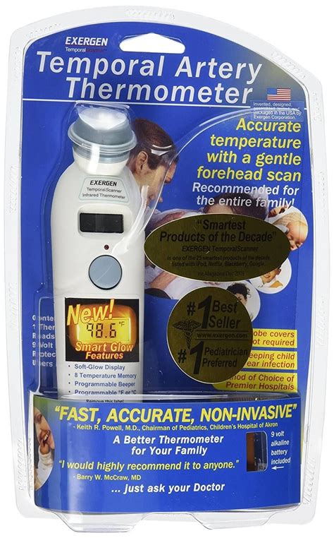 Exergen Temporal Scan Forehead Artery Baby Thermometer Tat 2000c