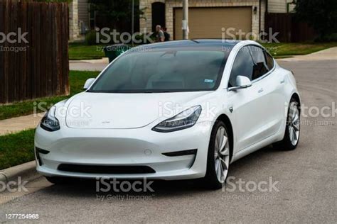 Electric Sports Car The Tesla Model 3 Stock Photo Download Image Now
