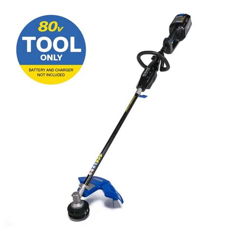 5.2 worx wg163 gt 3.0 20v powershare 12 cordless string trimmer & edger. Kobalt 80-volt Max 16-in Straight Cordless String Trimmer with Attachment Capability (Battery ...