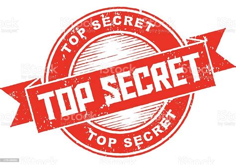 Top Secret Rubber Stamp Ink Imprint Icon Stock Illustration Download