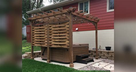 Hot Tub Pergola And Privacy Screen Project By Jacob At Menards®