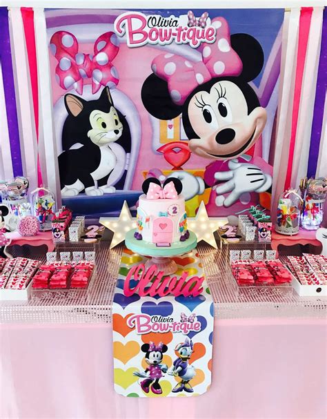 Minnie Mouse Bowtique Birthday Party Ideas Photo 3 Of 10 Catch My Party