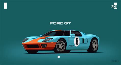 2048x1114 Resolution Ford Gt40 Minimalist 2048x1114 Resolution