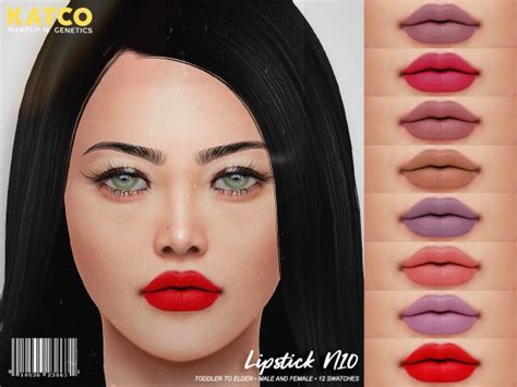 Katco Lipstick N10 The Sims 4 Download Simsdomination The Sims 4