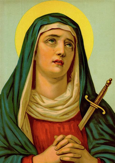 Our Lady Of Sorrows Mater Dolorosa Painting By Weiszflog Brothers
