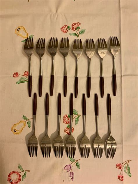 Mcm Interpur Inr2 Stainless Steel And Faux Wood Flatware Selection Made