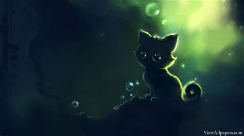 Cute Black Cat Anime Wallpapers Top Free Cute Black Cat Anime