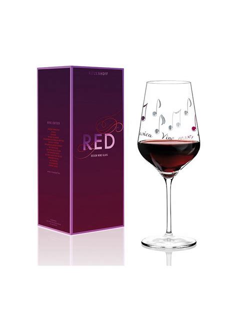 Ritzenhoff Red Design Rotweinglas Angela Schiewer Bunt