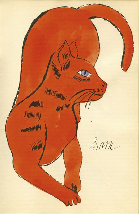 Andy Warhol 1928 1987 25 Cats Named Sam And One Blue Pussy