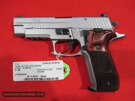 Sig P226 Elite Stainless 9mm W Night Sights