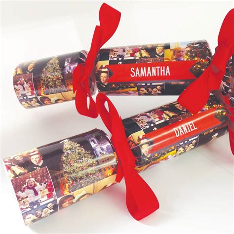 Luxury christmas crackers don't just have to be used in the traditional way on the dinner table but some can be given as gifts or even used as stocking fillers, that's how good the contents are! Personalised Christmas Cracker Set By Instajunction | notonthehighstreet.com