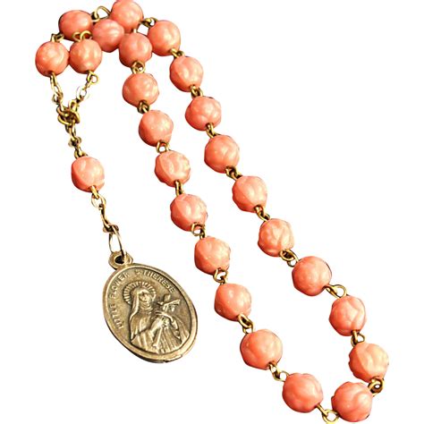 Little Flower Of St Therese Chaplet Rosary From Vintagecatholic On