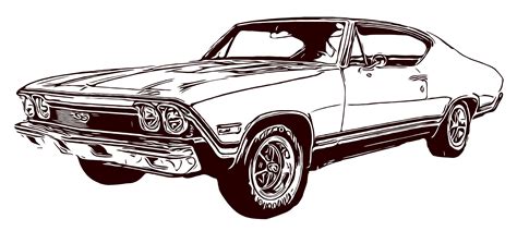 1968 Chevy Chevelle svg dxf eps png vector file for engraving | Etsy