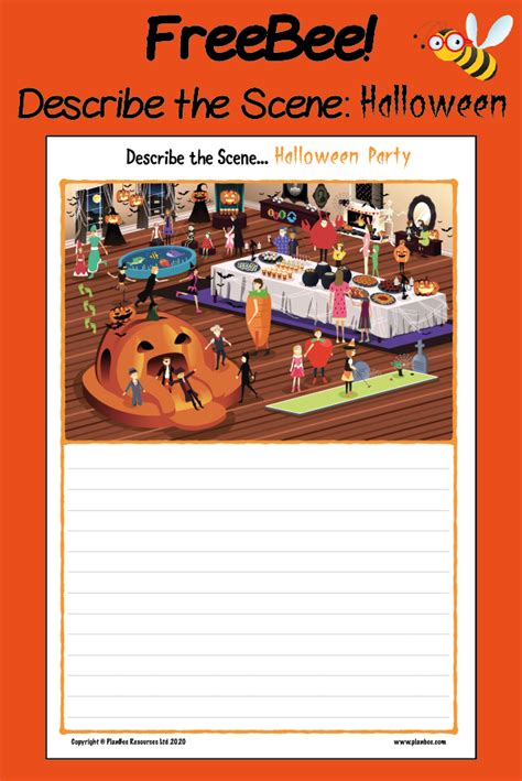 Download This Free Seasonal Describe The Scene Halloween Sheet And