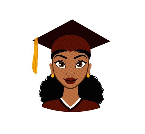 Formats Svg Png Pdf Black Woman Graduate Graduation Etsy