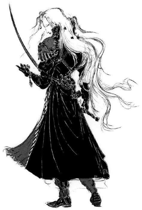 Sephiroth By Amano Characters And Art Final Fantasy Vii