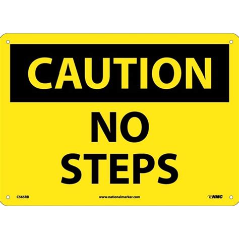 Caution No Steps Sign C565rb