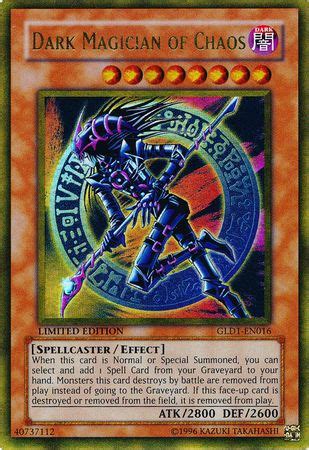 Learn its effect, usage and how to obtain in yugioh! Dark Magician of Chaos - GLD1-EN016 - Gold Rare NM Gold ...